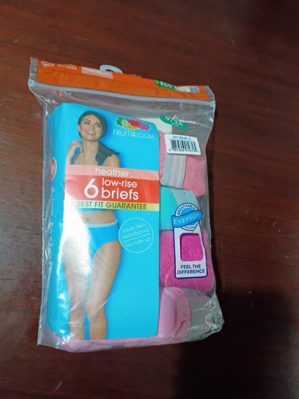 Fruit of the Loom Heather 4-Pack Low-Rise Briefs - Pink
